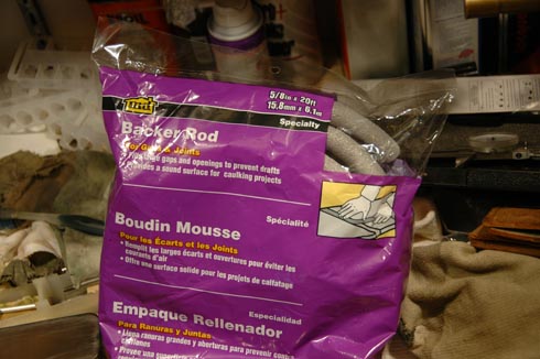 Backer rod is available at your home improvement store.